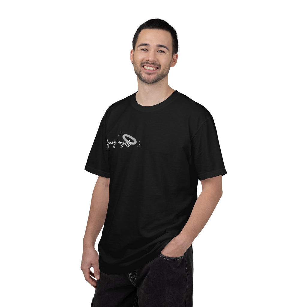 Young angels T-shirt, minimal white tee-Adults