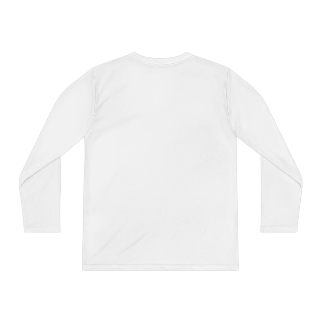 Youth Long Sleeve Tee — "Young Angel" Script Graphic