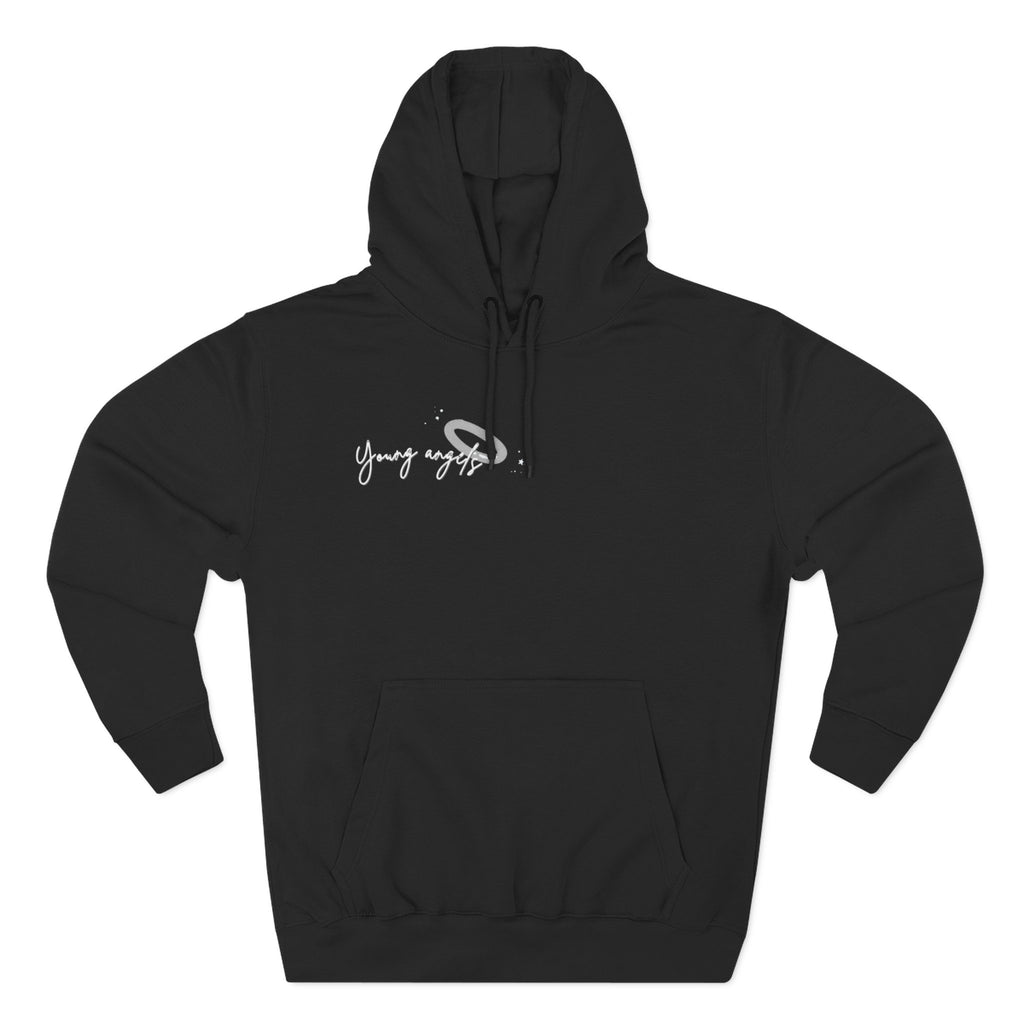 Minimal "Young & Free" Hoodie — Soft Fleece Pullover